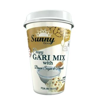 Sunny Gold Crispy Gari Mix With Peanut Cup 150g