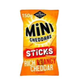 Jacob  Mini Cheddar Rich Stick Cracker 150g